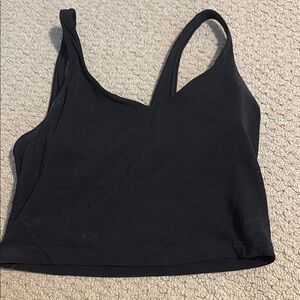 Black align tank top